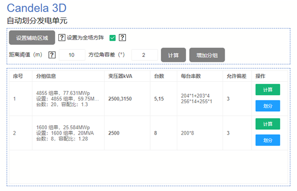 數(shù)十種方案任選！發(fā)電單元自動劃分