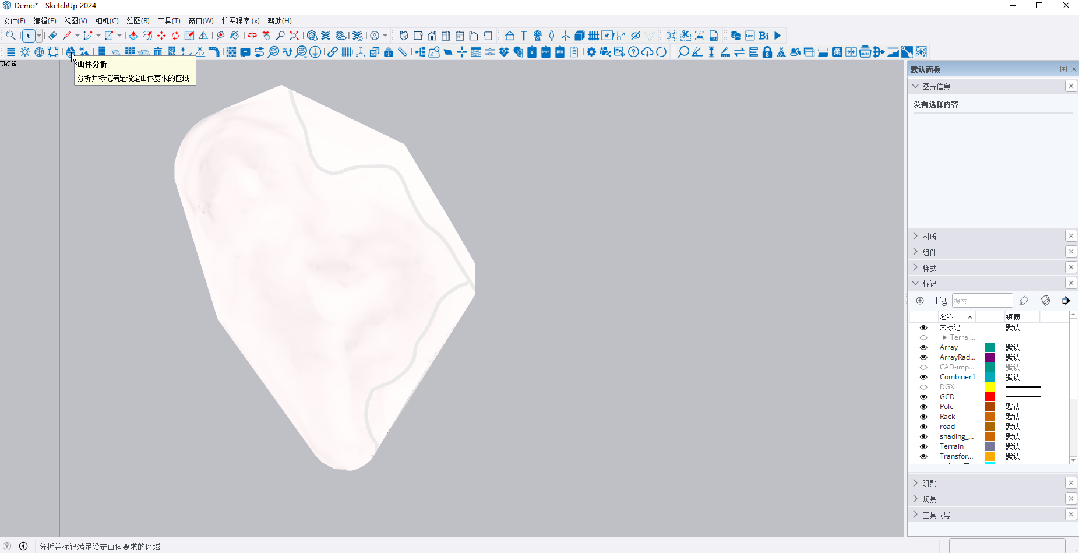 導(dǎo)出山體和日照分析顏色到CAD